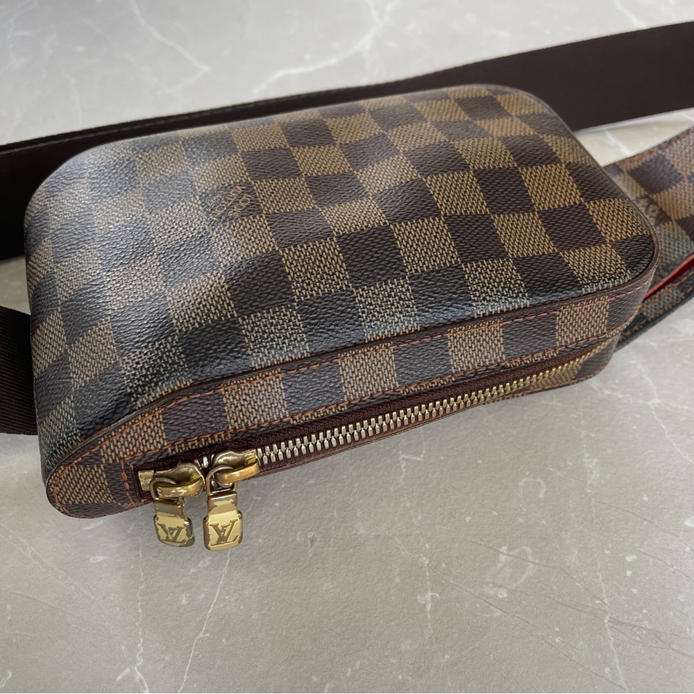 Louis Vuitton Damier Ebene Canvas Geronimos Unisex Crossbody Sling Belt Bag - Picture 7 of 17